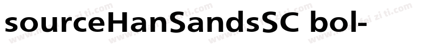 sourceHanSandsSC bol字体转换